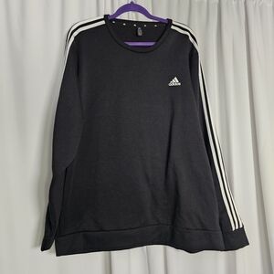 Adidas Black Pullover with White Accents
